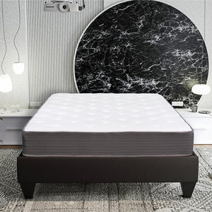 English Elm 8 8in Twin Pocket Spring Hybrid Mattress - Soft Euro Top Gel Memory Foam, Cooling Support, Rolled Boxed B011P213344