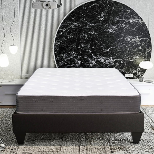 English Elm 8 8in Twin Pocket Spring Hybrid Mattress - Soft Euro Top Gel Memory Foam, Cooling Support, Rolled Boxed B011P213344