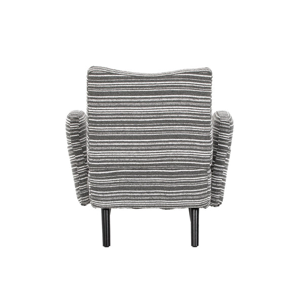 English Elm Modern boucle armchair with high-density foam cushion, solid wood legs, 500lb capacity, cozy reading seat Dark Gray W395P376572