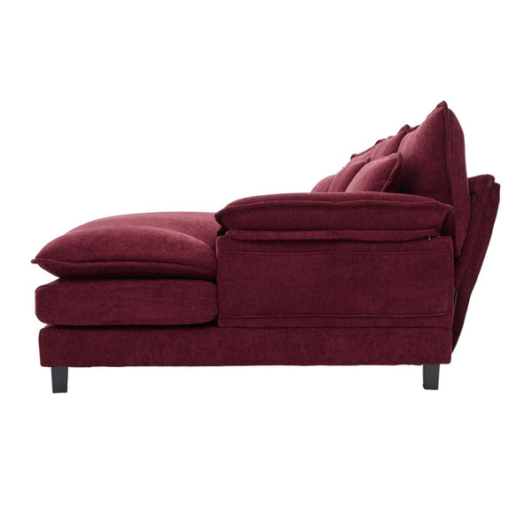 English Elm United We Win U Shaped Cloud Couch - Luxurious Chenille 4-Seat Sectional With Memory Foam & Storage W1568S00214-GIGA