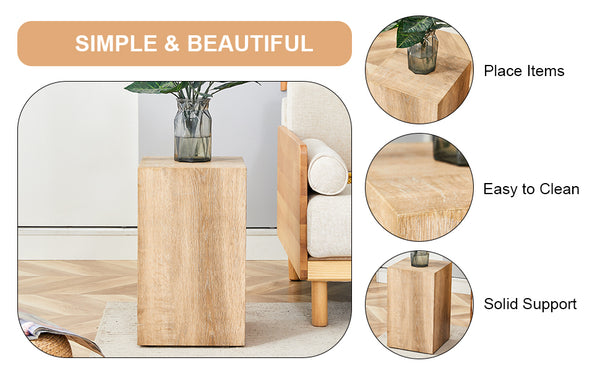 English Elm Elevate Your Living Room With A Modern Mdf Coffee Table Featuring Warm Light Wood Texture Patterns W1151P271525