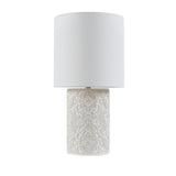 INK+IVY Ashbourne Transitional Embossed Floral Resin Table Lamp FB153-1174 Ivory