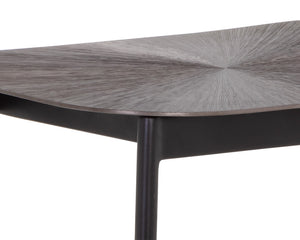 Sunpan Keanu Dining Chair - Modern Elegance with Unique Starburst Design, Crafted by Skilled Artisans Gunmetal