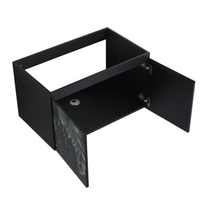 English Elm 30'' Floating Wall-Mounted Bathroom Vanity With Ceramic Sink & Soft-Close Doors For Modern Spaces P1 W999S00215-GIGA