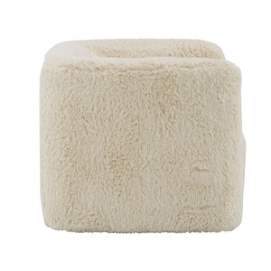 English Elm Upendo Beige Yakety Yak Sand Chair with Swivel — Upholstered Full-Foam Seat, 360° Rotation, Durable Wood Frame B2726P253207