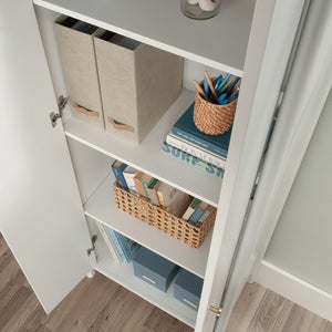 English Elm Storage Cabinet - Sleek White Finish With Adjustable Shelves For Stylish, Versatile Organization Solutions B356P402649-GIGA