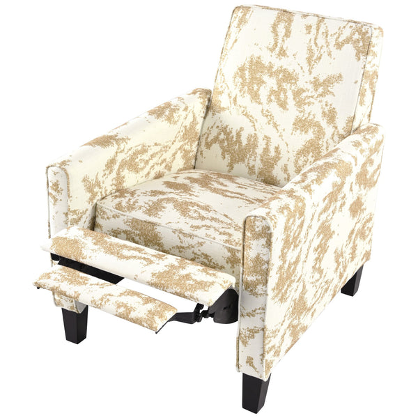 English Elm Christopher Knight Home® - 27.5" Push Back Recliner with Beech Legs, Deep Ergonomic Seat & Extendable Footrest for Rooms Yellow N763P256508G
