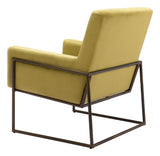 New York Accent Chair Olive Green 109522 Zuo Modern