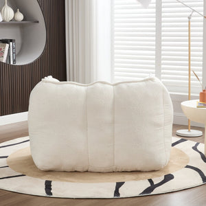 English Elm Soft Bean Bag Chair With High-Resilience Foam Chips & Footstool – Ideal For Gaming, Reading, Relaxing W1996P309477-GIGA