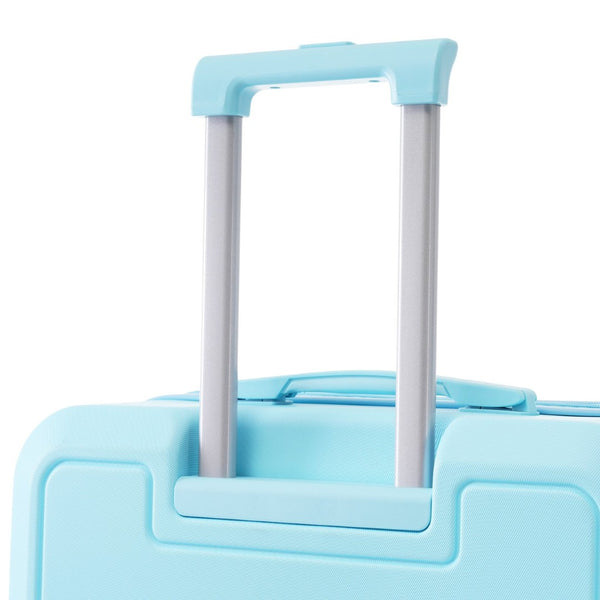 English Elm 4 Piece Hard Shell Abs Luggage Set with Spinner Wheels Tsa Lock and Packing Cubes Light Blue N732P197378N