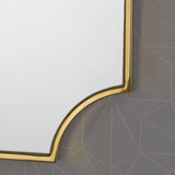 Christopher Knight Home® - Noble House - Verne Glam Wall Mirror with Gold Finished Stainless Steel Frame