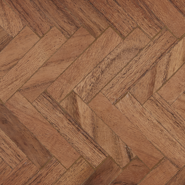 Alfeo Wood Box Set of 2 - Artisan Herringbone Patterned Decorative Storage, Unique Natural Finish