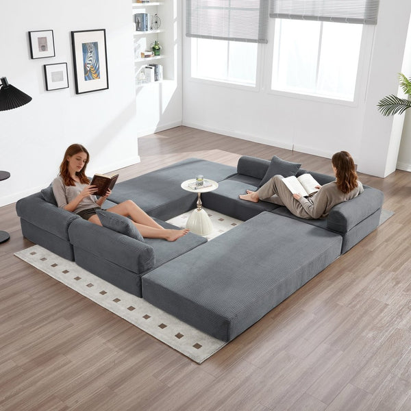 English Elm United We Win Convertible Sofa Bed - Plush Corduroy With Memory Foam, Perfect For Small Spaces! W1568S00252-GIGA