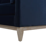 English Elm Knox 84" Modern Farmhouse Sofa, Dark Navy Blue Performance Velvet