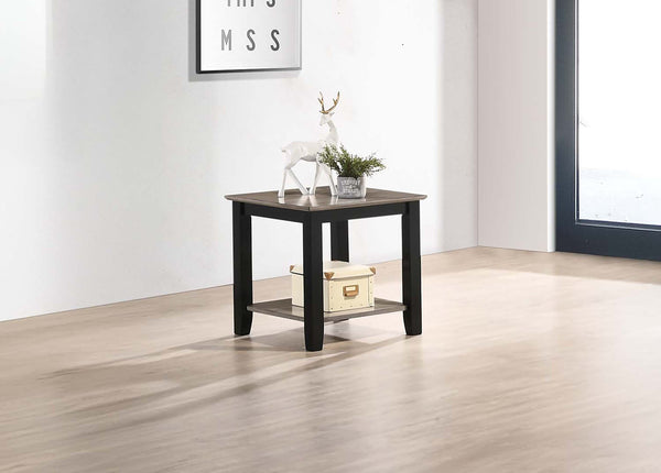 English Elm Modern Walnut Veneer Console Table with Open Shelf, Solid Rubberwood Legs, Sleek Living Room Accent Piece Black,Black+ Gray,Gray 30 L x 25 W x 6 H B011P396182
