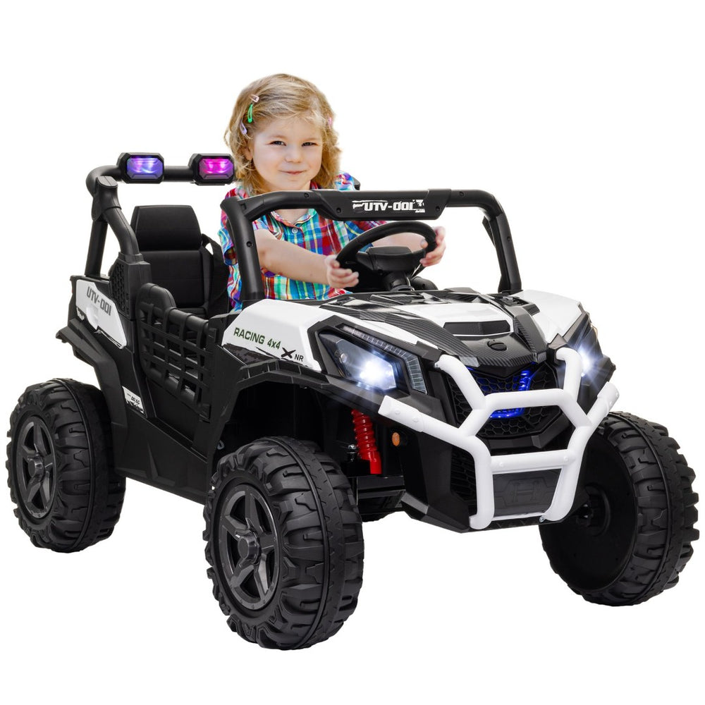 English Elm Qaba 24v Two Seat Kids Ride on Car with Dual Motors Spring Suspension Remote W2225P249871