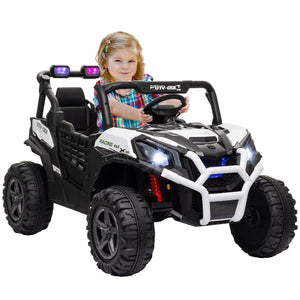 English Elm Qaba 24v Two Seat Kids Ride on Car with Dual Motors Spring Suspension Remote W2225P249871