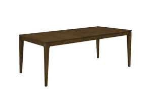 English Elm 1pc Oak Veneer Extendable Dining Table Seats 4 to 6 with Built-in Leaf Modern B011P490003