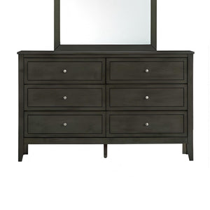 English Elm Daniel Assembled 5-Drawer Chest with English Dovetail Drawers, Metal Hardware & Solid Wood Frame Gray 62 L x 40 W x 19 H B078P400749