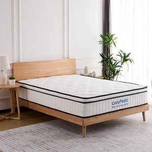 English Elm 12 Inch Queen Hybrid Mattress Memory Foam Pocket Springs Medium Firm Cooling W2699P399180