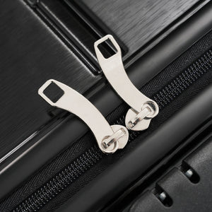 English Elm Hardshell 3 Piece Travel Set with Spinner Wheels Abs Pc Suitcase for Easy Airport Rolling N730P245304B
