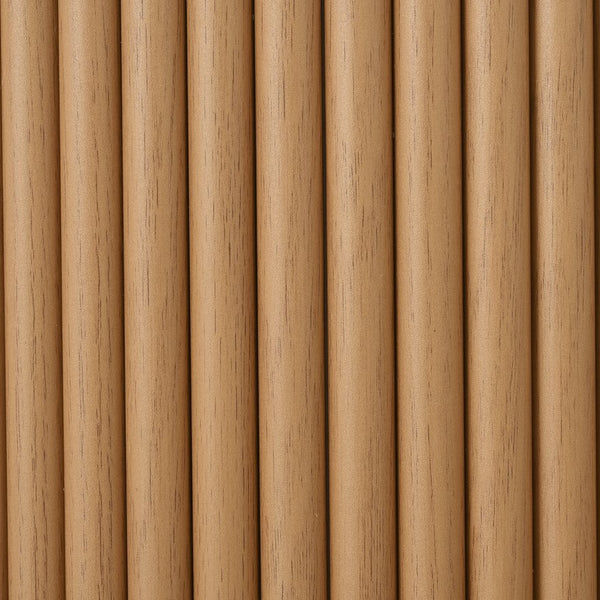 English Elm [Assembly Wooden TV Stand & Coffee Table Set with Fluted Sliding Doors, Golden Handles, Cable Management, Farmhouse Appeal Natural N721S000053D