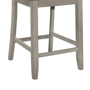 English Elm Farmhouse Swivel Barstools with X Back Solid Wood Frame for Kitchen Islands Set of 2 B056P416837