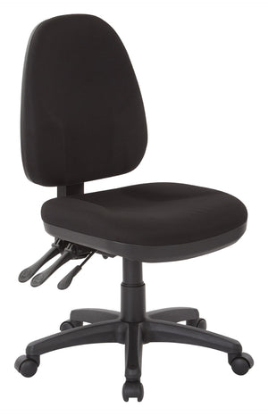 OSP Home Furnishings Dual Function Ergonomic Office Chair with Lumbar Support and Pneumatic Height Adjust 36420-231