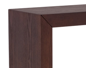 Sunpan Arch Console Table - Sleek Contemporary Design Perfect for Small Spaces and Versatile Home Decor Mahogany