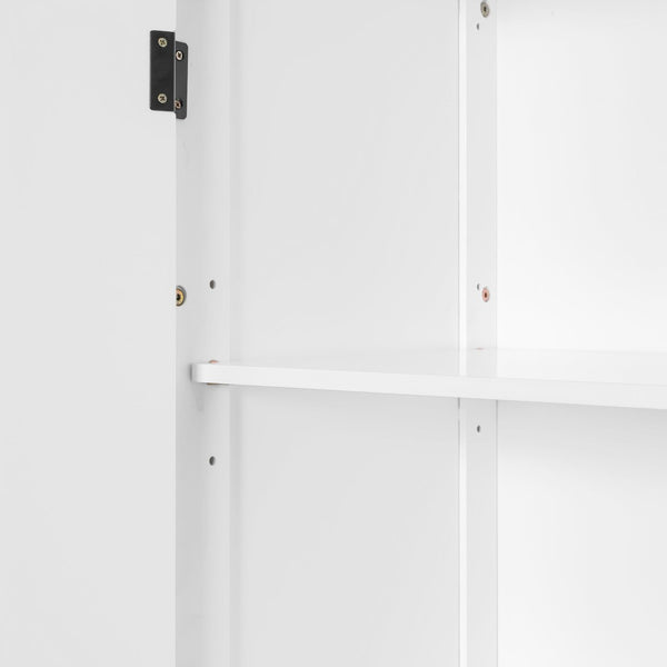 English Elm Twin Murphy Wall Bed with Integrated Tv Stand Open Shelving and Cabinet Storage LP000768AAK