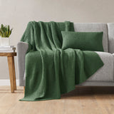 INK+IVY Bree Knit Casual Oblong Pillow Cover II21-1303 Green