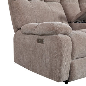 English Elm Liyasi Dual OKIN Motor Power Recliner Sofa 2-Seater with Infinite Position Lock, 300lb Capacity, Modular W820S00061