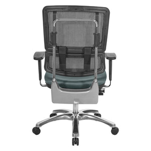 OSP Home Furnishings Vertical Mesh Back Manager Chair with Lumbar Support and Pneumatic Height Adjustment 99662C-2M