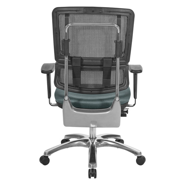 OSP Home Furnishings Vertical Mesh Back Manager Chair with Lumbar Support and Pneumatic Height Adjustment 99662C-2M