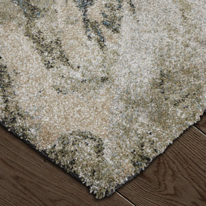 Feizy Rugs Skyview Abstract Textured Rug - Durable Polypropylene With Plush Pile, Perfect For Sophisticated Decor Gray,Green,Ivory Polypropylene Skv39q8fgrn000p18