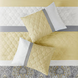 510 Design Shawnee Transitional 8 Piece Comforter Set 5DS10-0274 Yellow