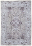 Percy Area Rug - Transitional Medallion Design in Durable Polyester & Cotton for Timeless Elegance