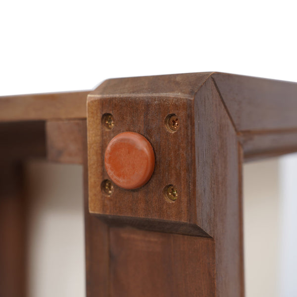 English Elm Christopher Knight Home® - WESTCHESTER Acacia Wood Floor Club Chair with Slatted Backrest, Ergonomic Legless Design for Outdoors Beige,Mocha 33 L x 28 W x 18.75 H N776P301042M