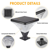 English Elm Solar Street Lamp Cap With Base 1 Pack