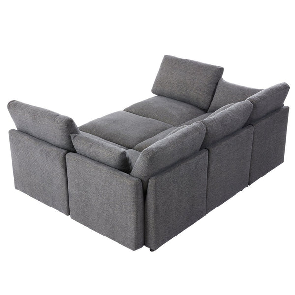 English Elm Swivel Barrel Accent Chair Chenille Tufted Round Club Seat for Living Room Lounge N719S002130E