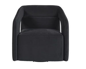 Sunpan KENDRICK Swivel Lounge Chair - Modern Comfort with 360° Versatility in Stylish Abbington Black 105921V