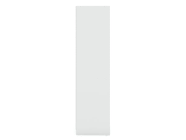English Elm Gramercy 82" Wardrobe Organizer with Soft-Close Doors, Aluminum Rods, Shelves & Center Drawers White B365S00001