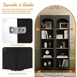 English Elm On-Trend 3-Piece Farmhouse Entertainment Center For Tvs Up To 70” - Versatile Storage & Display Unit N721S000045B-GIGA