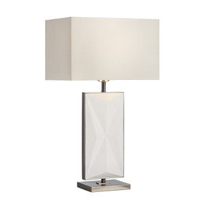 Crestview Collection 31.5"H Rylan Contemporary Table Lamp - Elegant Rectangular Design With 3-way Socket & Grey Shade   Cvazvp091