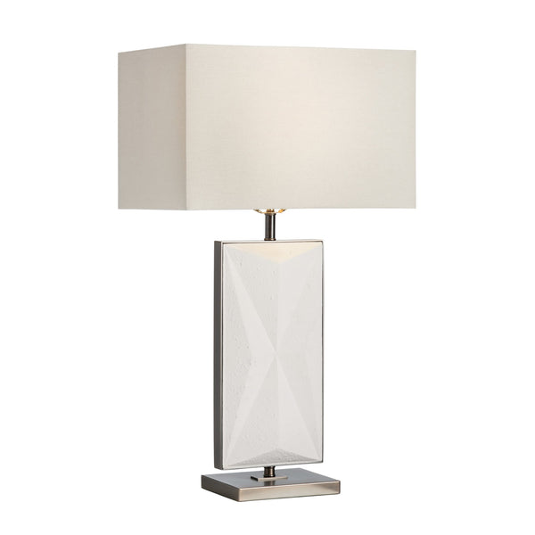 Crestview Collection 31.5"H Rylan Contemporary Table Lamp - Elegant Rectangular Design With 3-way Socket & Grey Shade   Cvazvp091