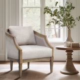 Whitney Farmhouse Accent Chair - Elegant Wooden Frame, Comfortable Upholstery, Charming Style