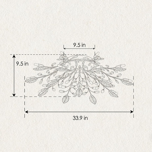 English Elm 15-light Gold Farmhouse Chandelier Seeded Glass Shades for Dining Room or Island W5008P466522