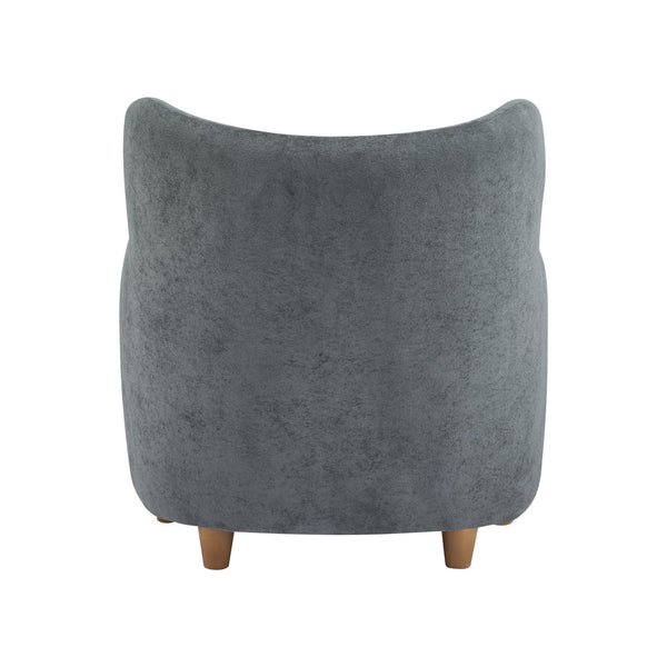 English Elm Christopher Knight Home® - Lucia Velvet Wingback Armchair with Pocket Spring Cushion, Mid-Century Birch Legs, Luxe Comfort Dawn Grey 31.5 L x 30.75 W x 30.5 H N776P205426K