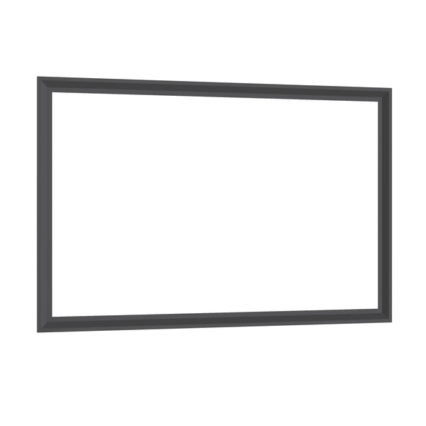 English Elm 60"X40" Oversized Modern Rectangle Mirror - Black Aluminum Frame For Versatile Wall Or Floor Use W708P297675