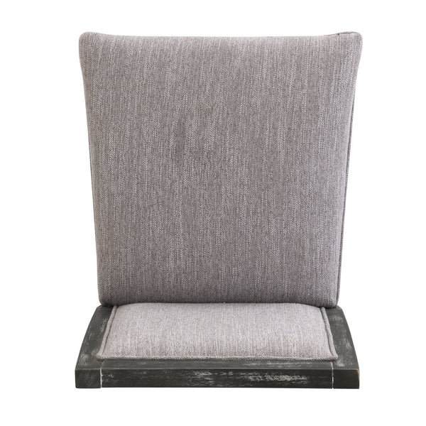 English Elm Christopher Knight Home® - 30.5 Inch Bar Stools Set of 2 with Upholstered Fabric Seats, Rubberwood Frame, 30.5" Height, 300 lb Capacity Black+Grey N780P192217B